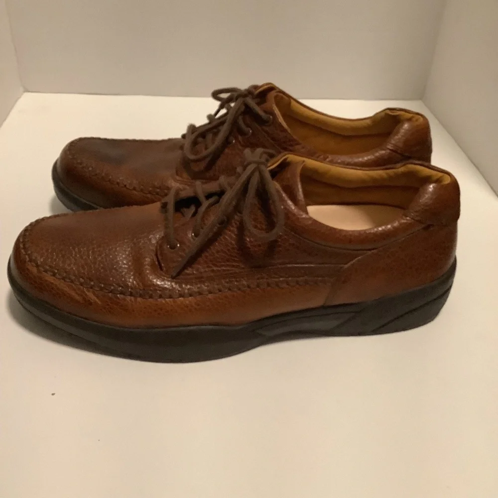 Dr. Comfort Stallion diabetic mens mens US 13 brown‎ leather Oxford shoes